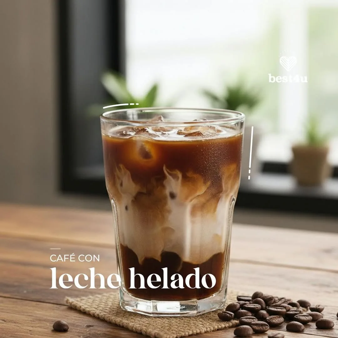 Café helado con leche cremosa