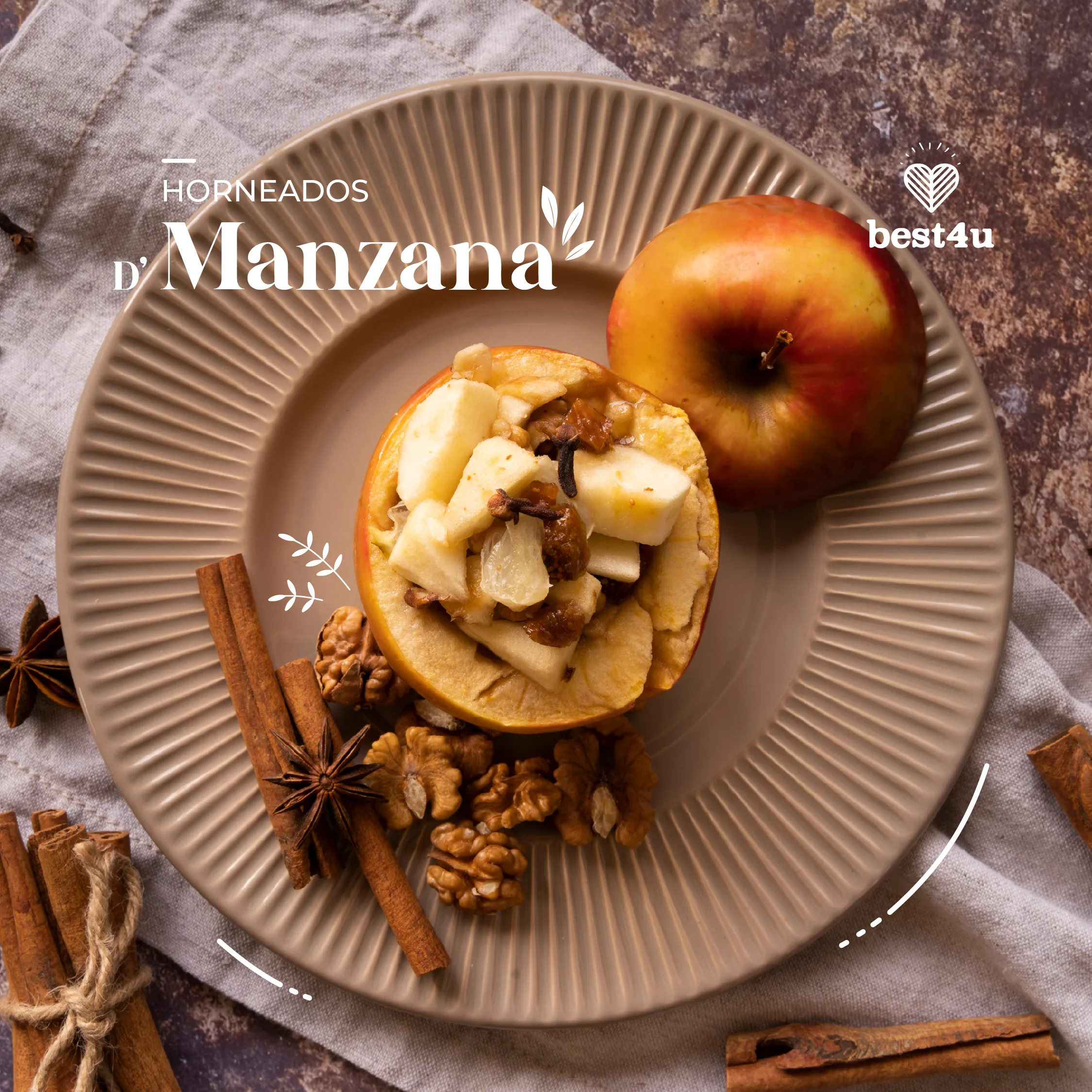 Horneados de manzana