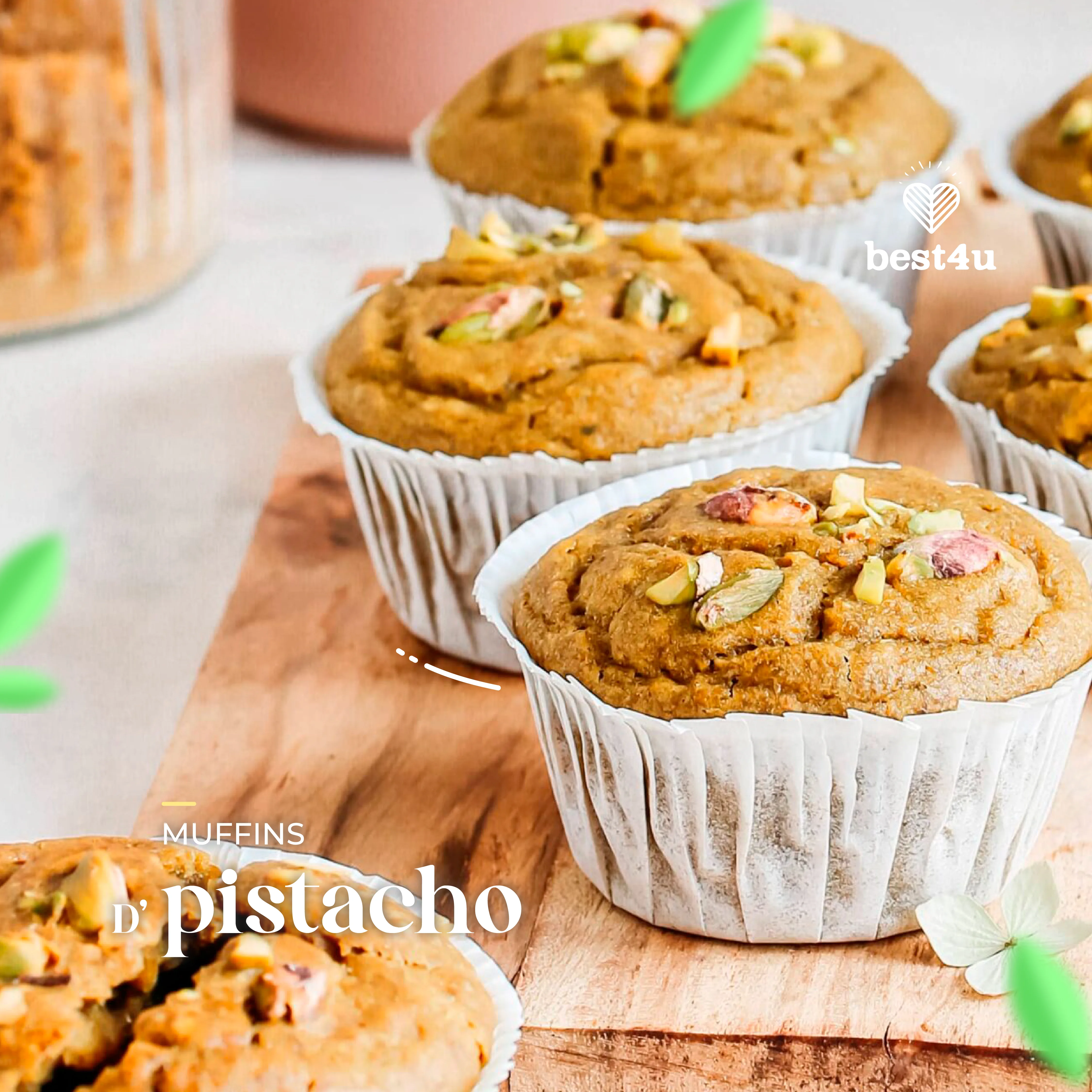 Muffin de pistacho